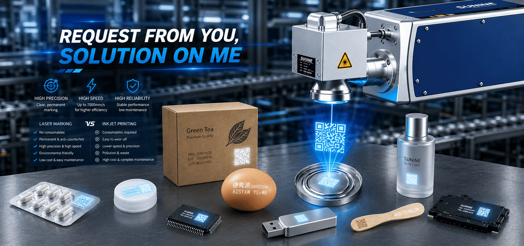SUNINE laser marking equipment