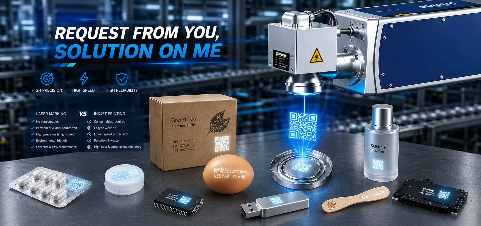 SUNINE laser marking equipment