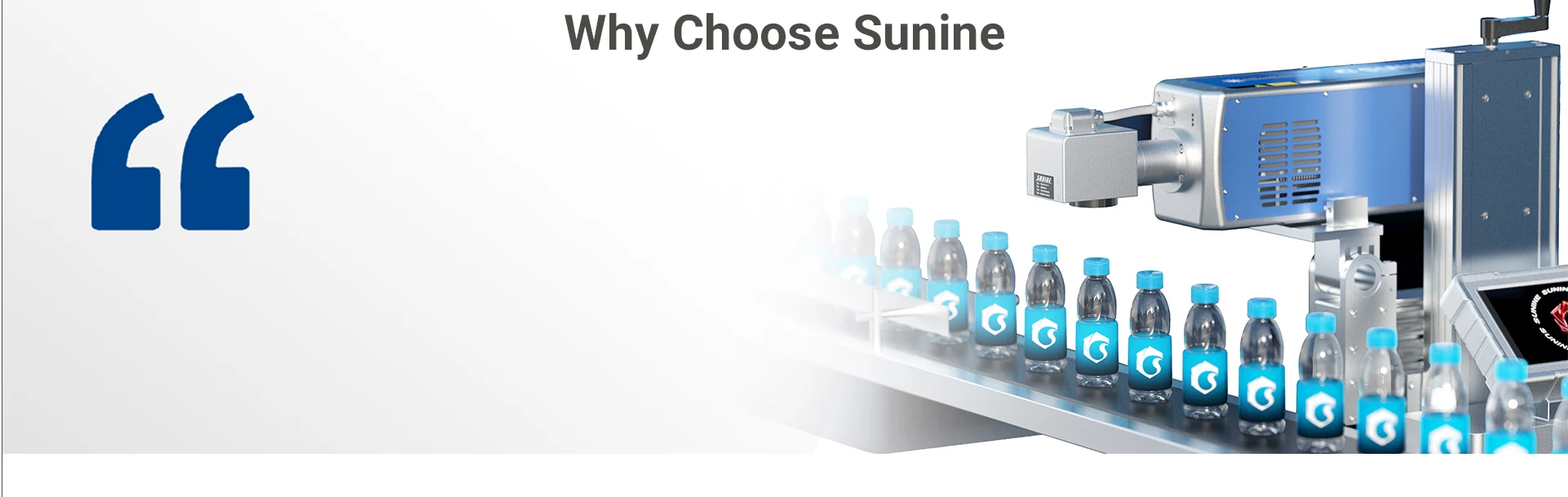 SUNINE automated laser marking production line